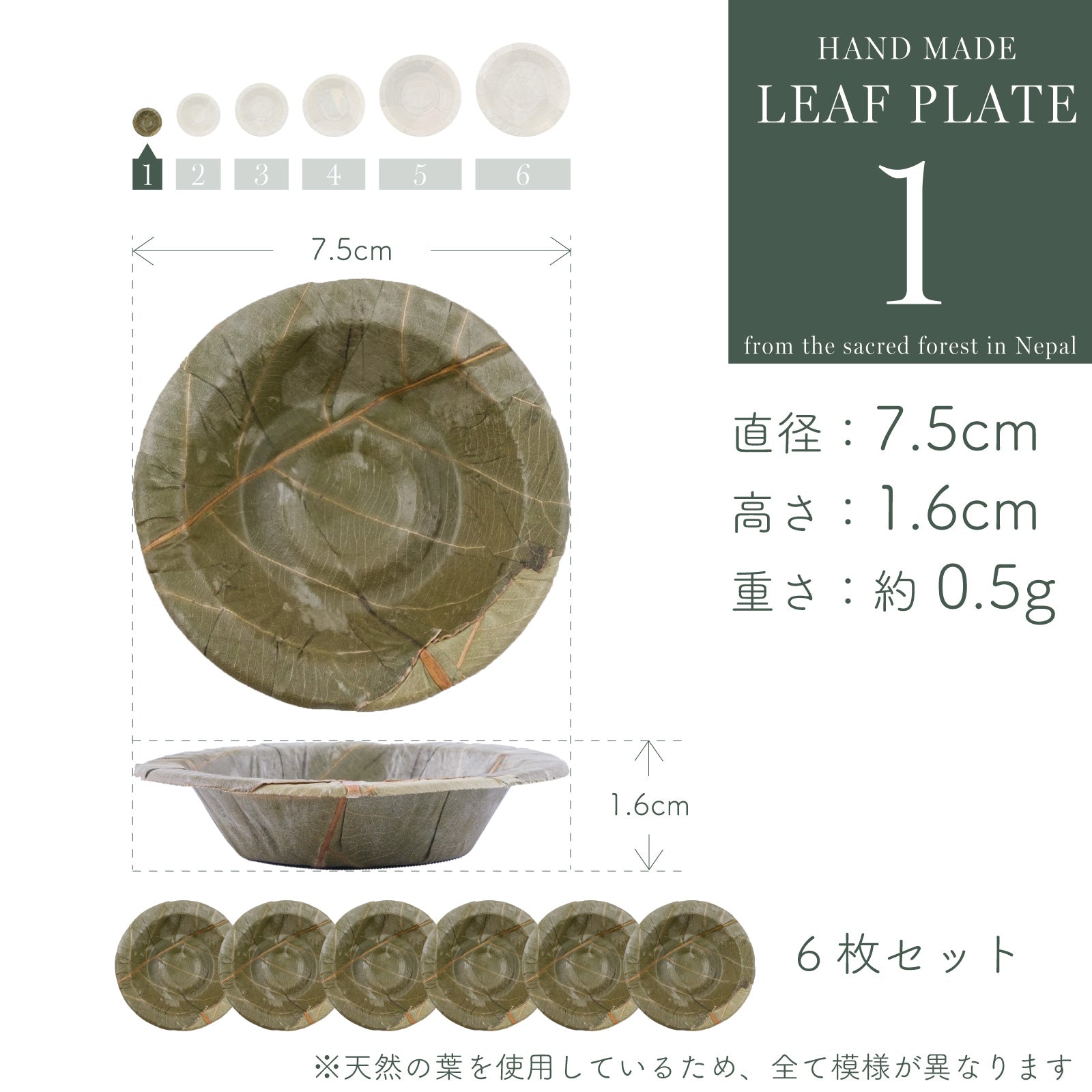 HAND MADE LEAF PLATE ハンドメイドリーフプレート